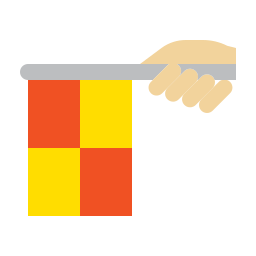 Offside flag icon