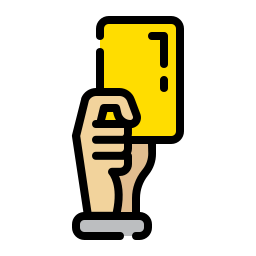 Yellow card icon