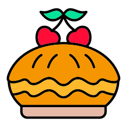 torta de cereja Ícone