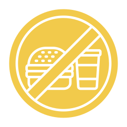 geen fastfood icoon