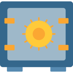 cassetta di sicurezza icona