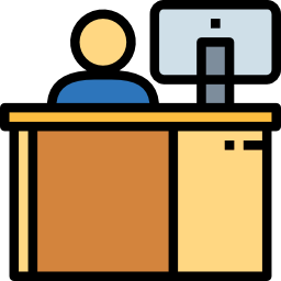 Office worker icon