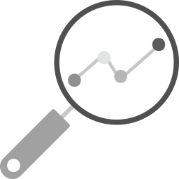 analisi di ricerca icona