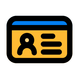 Identity card icon