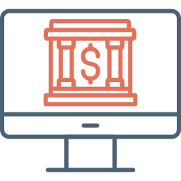 acesso a operações bancárias via internet Ícone