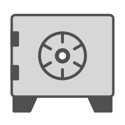 scatola di sicurezza icona