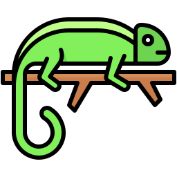 camaleón icono