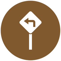 Road sign icon