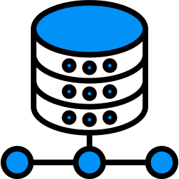 almacenamiento de datos icono