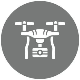 Camera drone icon