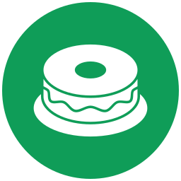 Chiffon cake icon