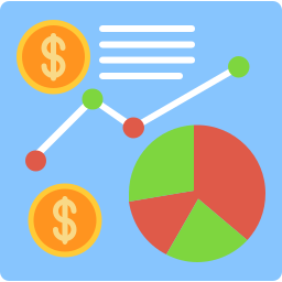base de données financière Icône