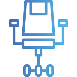 Desk chair icon