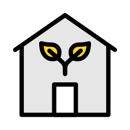 Eco house icon