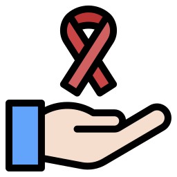 cinta de cáncer icono