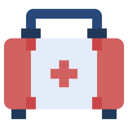 First aid bag icon