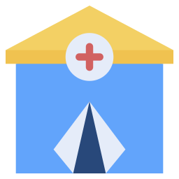 Refugee camp icon