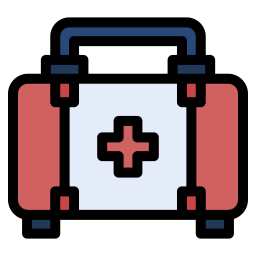 First aid bag icon