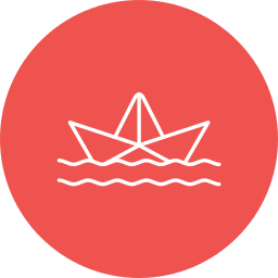 Paper boat icon