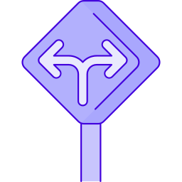 Road sign icon