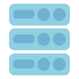 archiviazione del server icona