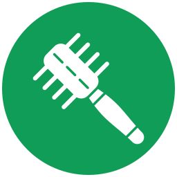 Hair brush icon