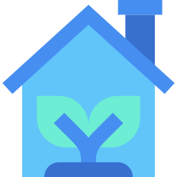 groen huis icoon