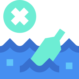 Water pollution icon