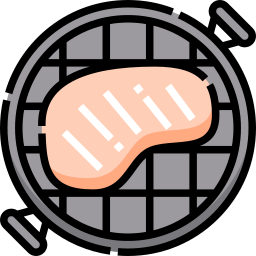 koreanischer grill icon