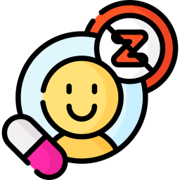 niet slaperig geneesmiddel icoon