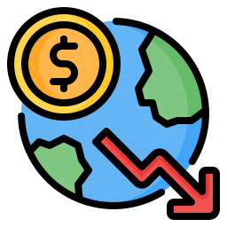 economische crisis icoon