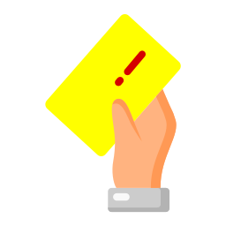 Żółta karta ikona