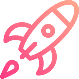 Space rocket icon