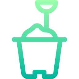 Sand bucket icon