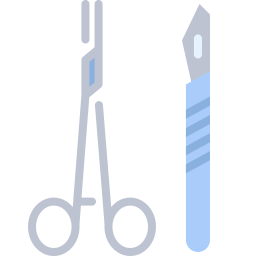 instrumento quirúrgico icono
