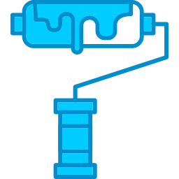 rullo per dipingere icona