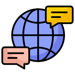 Comunicação global Ícone