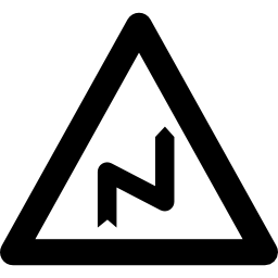 segno di zigzag icona