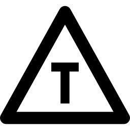 T Section Sign icon