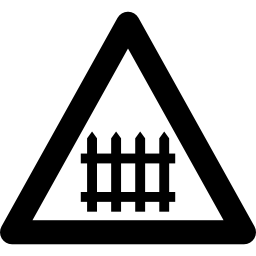 spoorwegovergang teken icoon
