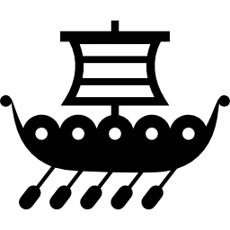 navio viking Ícone