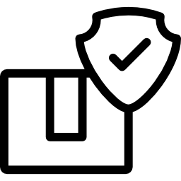 verificación de la caja entregada icono