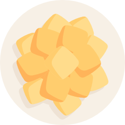 palline fritte di cagliata di tofu icona