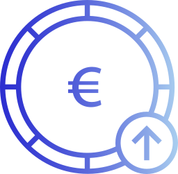 moeda de euro Ícone