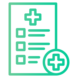 rapport médical Icône