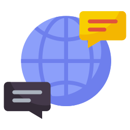 Global communication icon