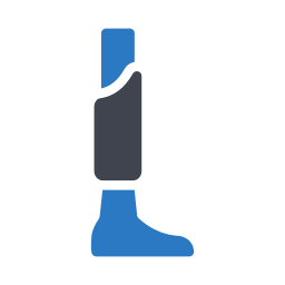 Prosthetic leg icon