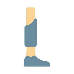 Prosthetic leg icon