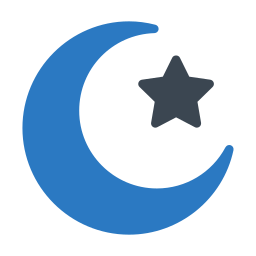 luna y estrellas icono