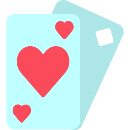 cartas de póquer icono